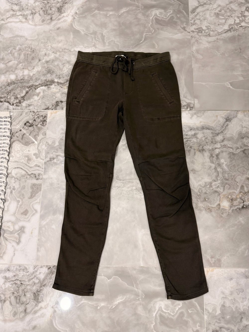 James Perse SOFT DRAPE PANT color Smoky Green Pigment - Picture 4 of 7
